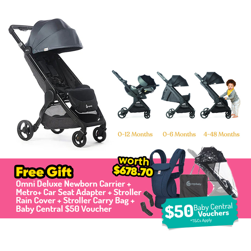 Ergobaby Metro+ City Compact Stroller + FREE GIFT